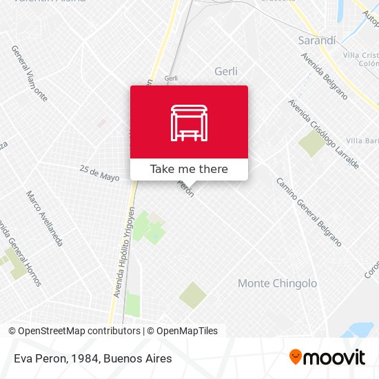 Mapa de Eva Peron, 1984