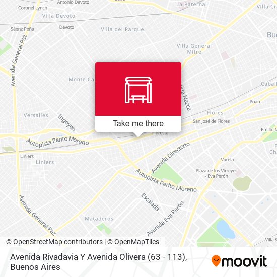 Avenida Rivadavia Y Avenida Olivera (63 - 113) map