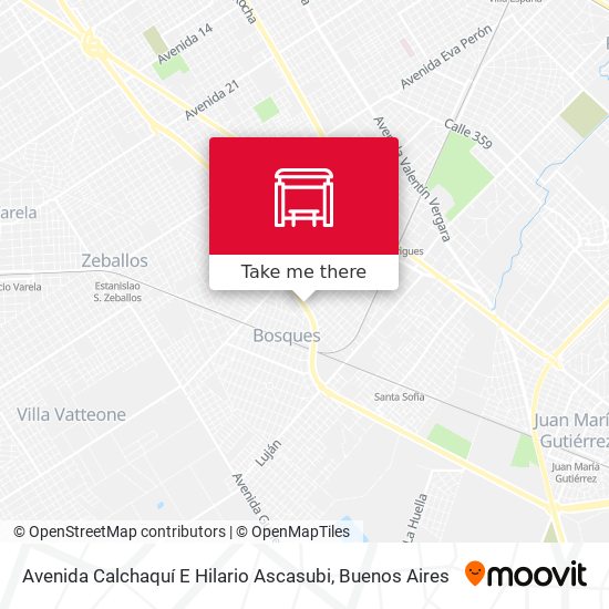 Avenida Calchaquí E Hilario Ascasubi map