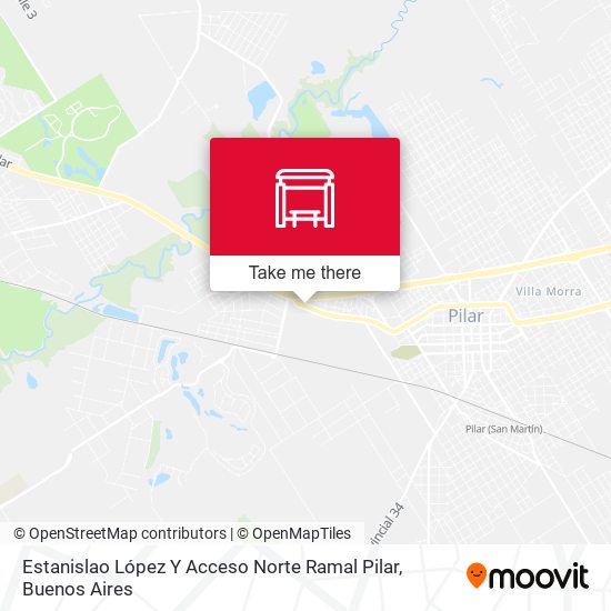 Estanislao López Y Acceso Norte Ramal Pilar map