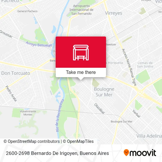 2600-2698 Bernardo De Irigoyen map