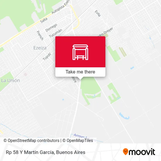 Rp 58 Y Martín García map