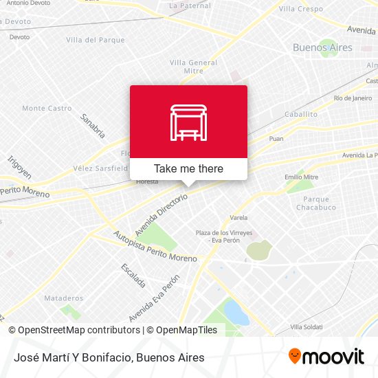 José Martí Y Bonifacio map