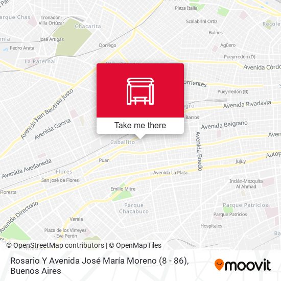 Rosario Y Avenida José María Moreno (8 - 86) map