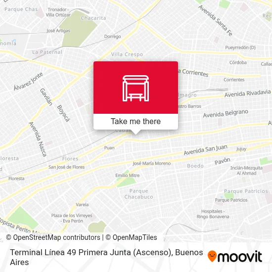 Terminal Línea 49 Primera Junta (Ascenso) map