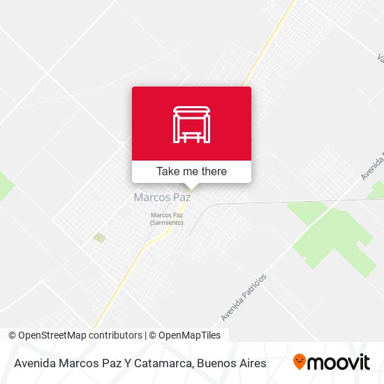 Avenida Marcos Paz Y Catamarca map