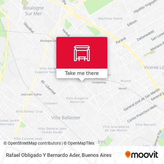 Mapa de Rafael Obligado Y Bernardo Ader