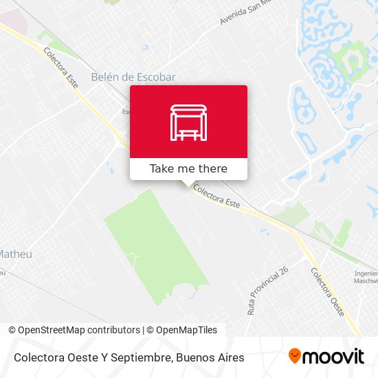 Mapa de Colectora Oeste Y Septiembre