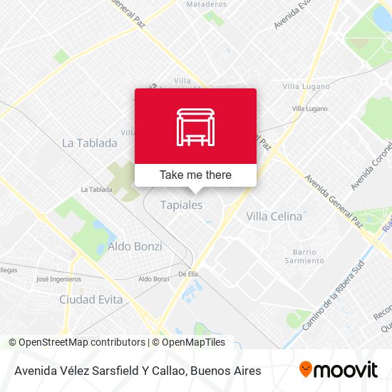 Mapa de Avenida Vélez Sarsfield Y Callao