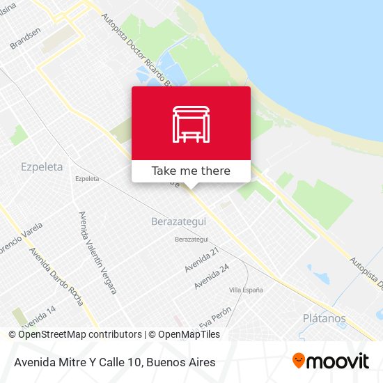 Avenida Mitre Y Calle 10 map