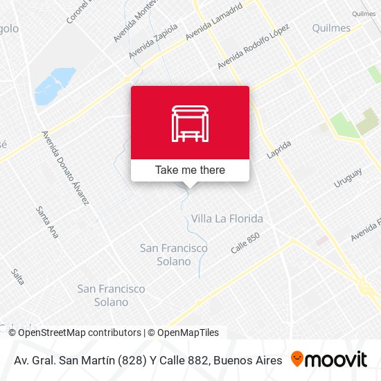 Av. Gral. San Martín (828) Y Calle 882 map