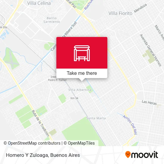 Homero Y Zuloaga map