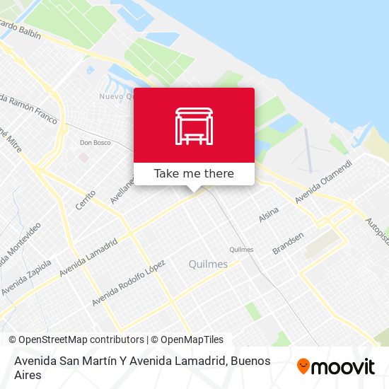 Avenida San Martín Y Avenida Lamadrid map