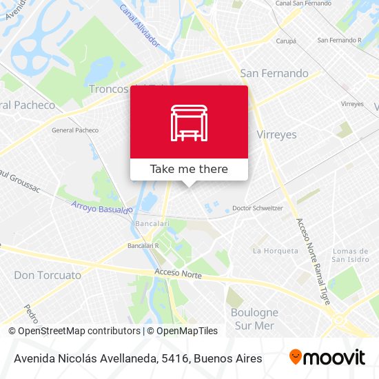 Avenida Nicolás Avellaneda, 5416 map