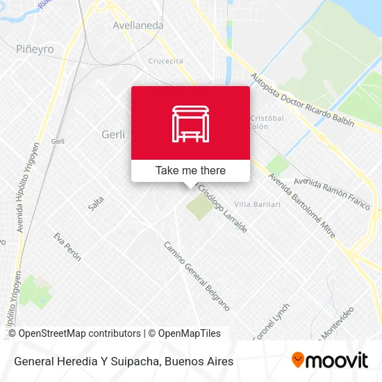 General Heredia Y Suipacha map