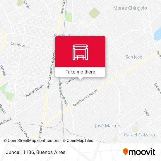 Juncal, 1136 map