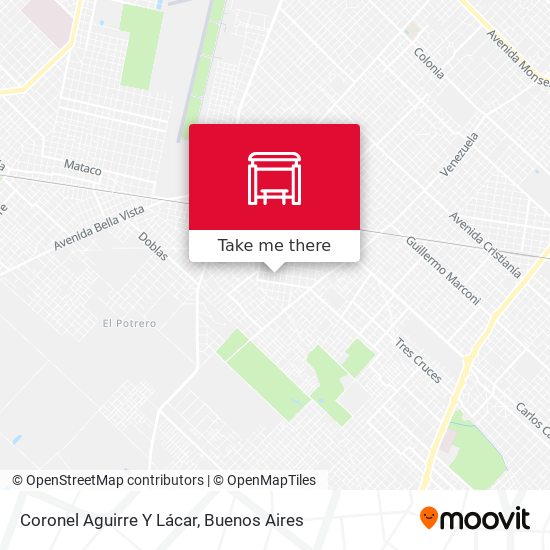 Coronel Aguirre Y Lácar map