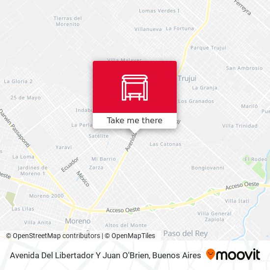 Mapa de Avenida Del Libertador Y Juan O'Brien