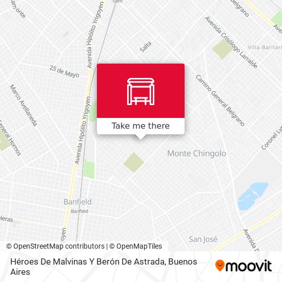 Mapa de Héroes De Malvinas Y Berón De Astrada