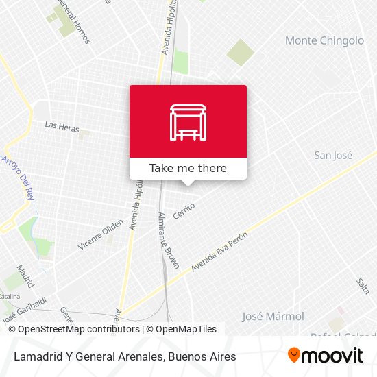 Lamadrid Y General Arenales map