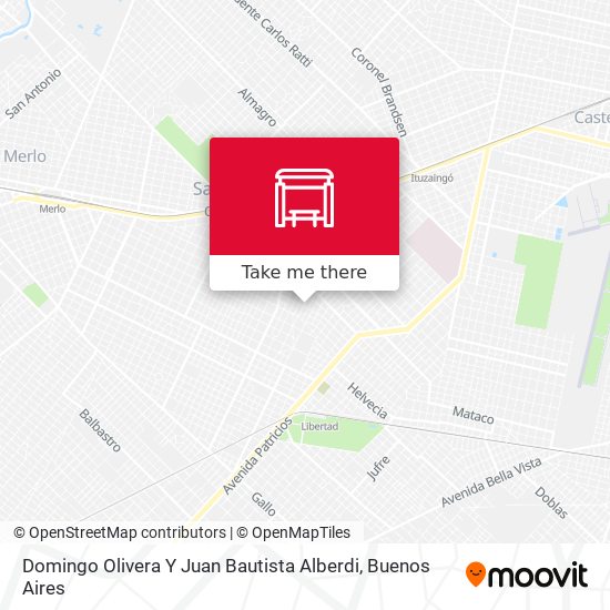 Mapa de Domingo Olivera Y Juan Bautista Alberdi