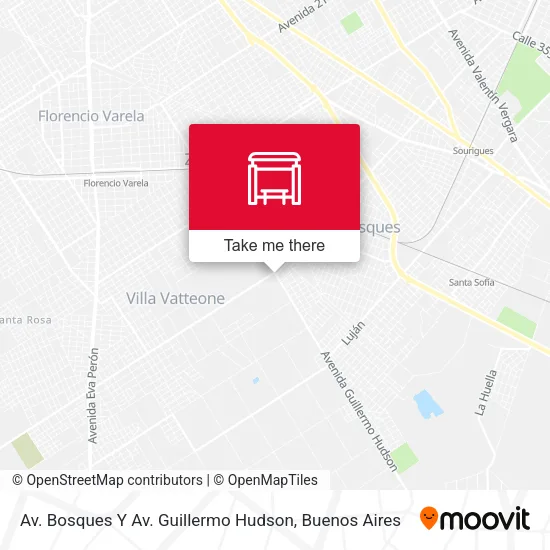 Mapa de Av. Bosques Y Av. Guillermo Hudson