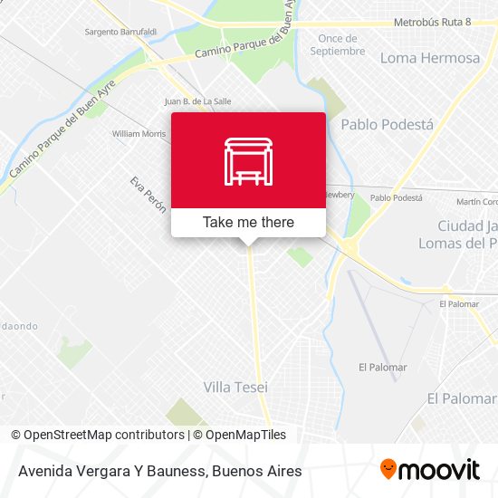 Mapa de Avenida Vergara Y Bauness