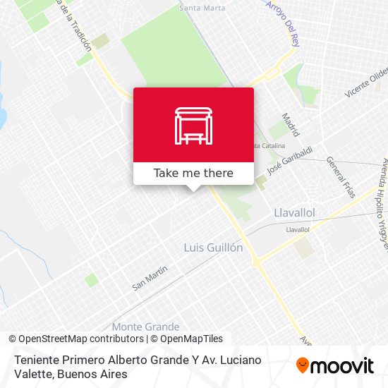 Mapa de Teniente Primero Alberto Grande Y Av. Luciano Valette