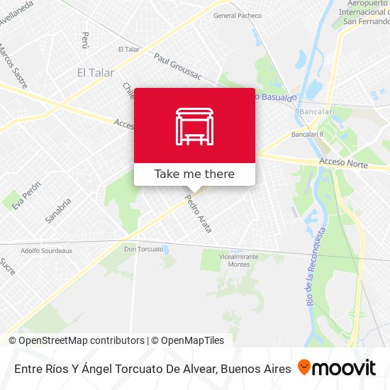 Entre Ríos Y Ángel Torcuato De Alvear map