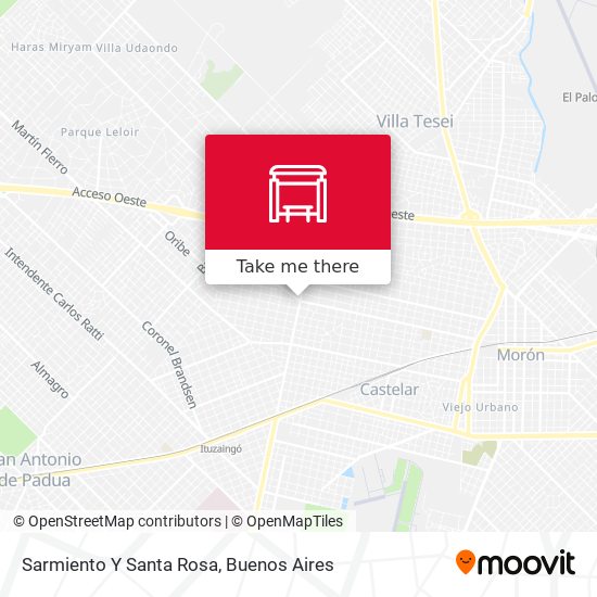 Sarmiento Y Santa Rosa map