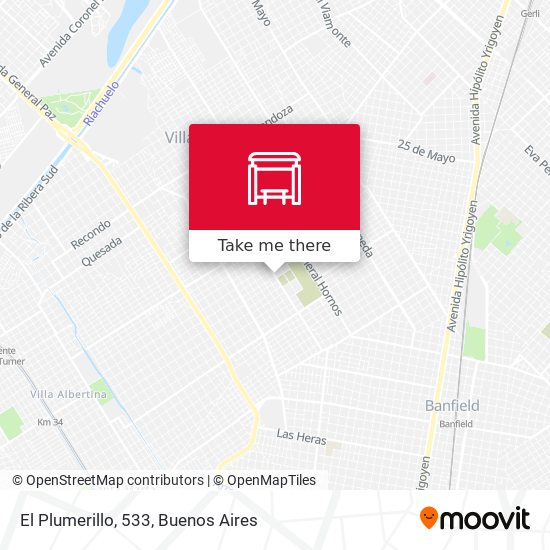 Mapa de El Plumerillo, 533