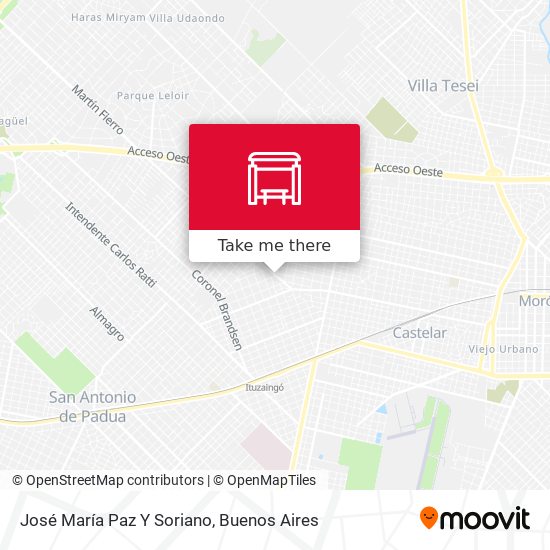 José María Paz Y Soriano map
