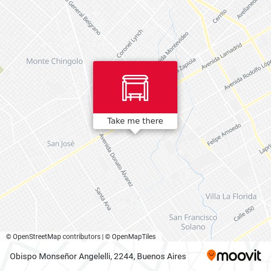 Obispo Monseñor Angelelli, 2244 map