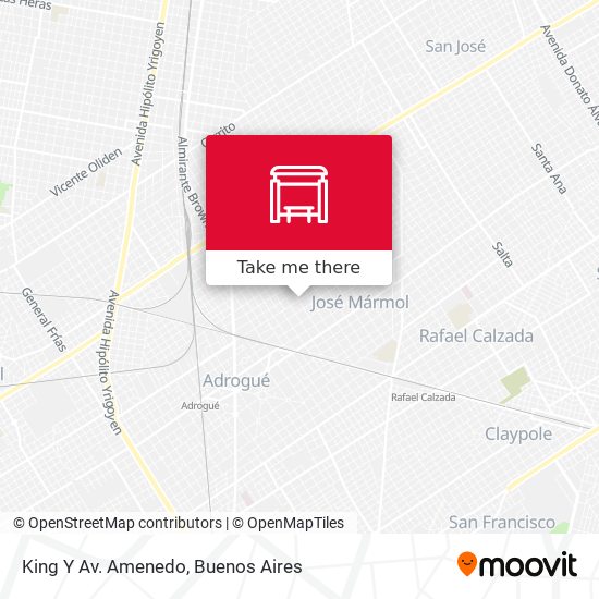 King Y Av. Amenedo map