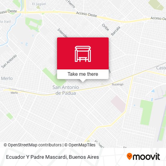 Ecuador Y Padre Mascardi map