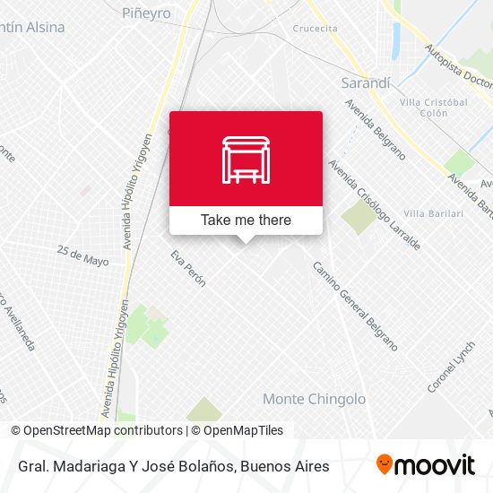 Gral. Madariaga Y José Bolaños map
