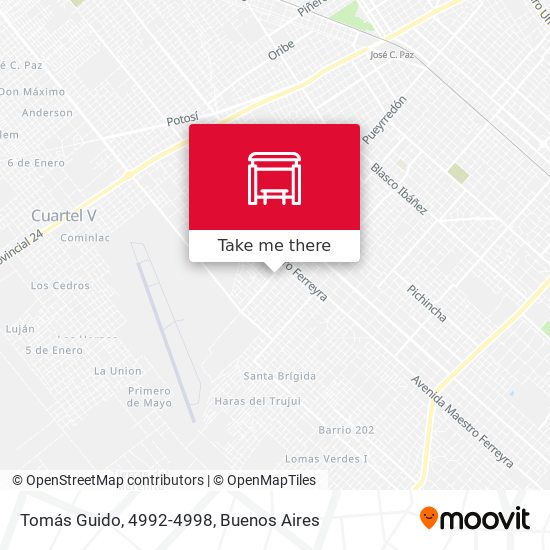 Tomás Guido, 4992-4998 map