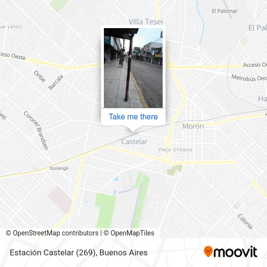 Estación Castelar (269) map