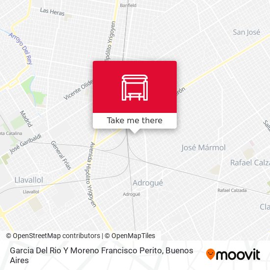 Mapa de Garcia Del Rio Y Moreno Francisco Perito
