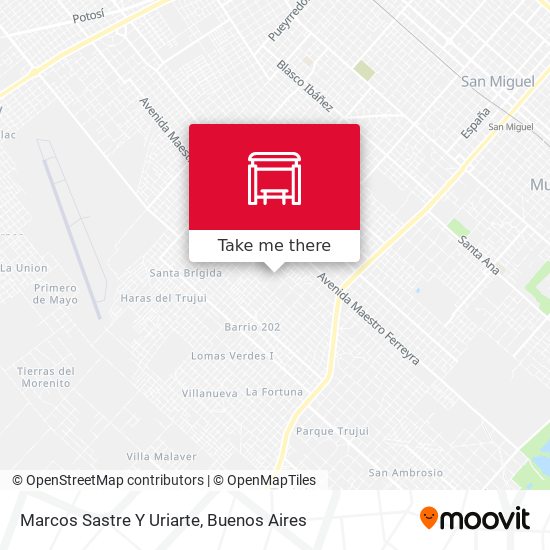Marcos Sastre Y Uriarte map