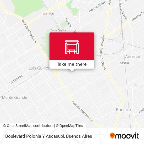Mapa de Boulevard Polonia Y Ascasubi