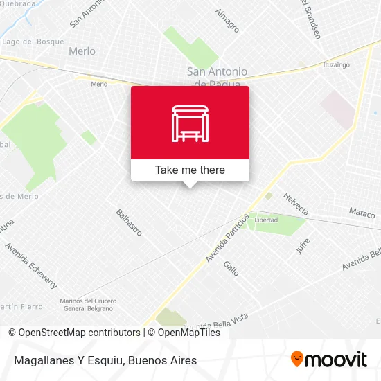 Magallanes Y Esquiu map