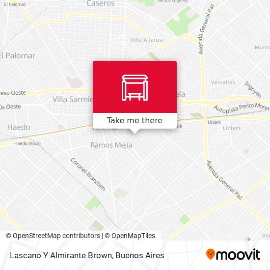 Lascano Y Almirante Brown map