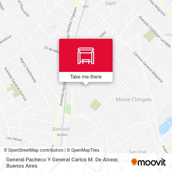 General Pacheco Y General Carlos M. De Alvear map