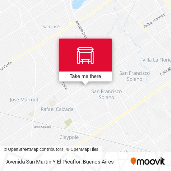 Avenida San Martín Y El Picaflor map