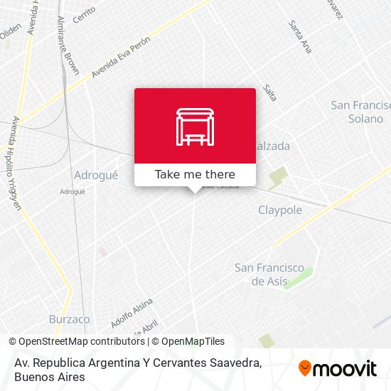 Mapa de Av. Republica Argentina Y Cervantes Saavedra