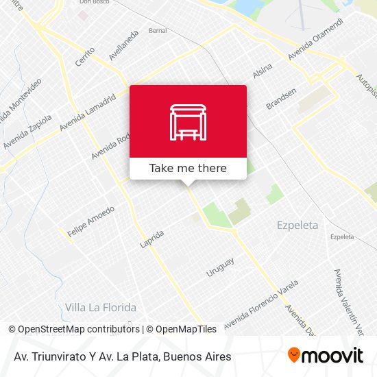Av. Triunvirato Y Av. La Plata map