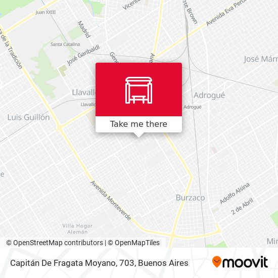 Mapa de Capitán De Fragata Moyano, 703