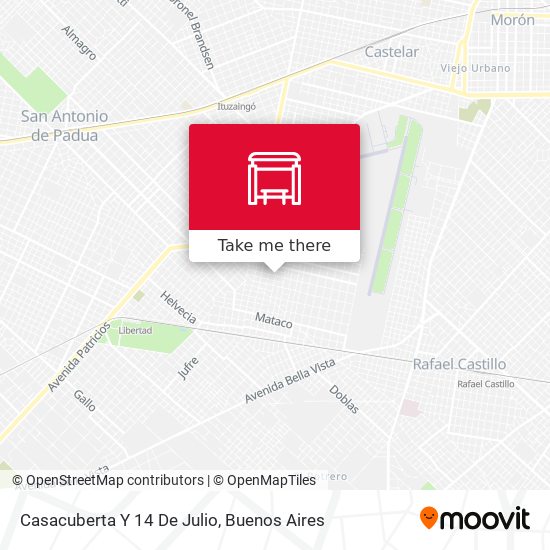 Mapa de Casacuberta Y 14 De Julio