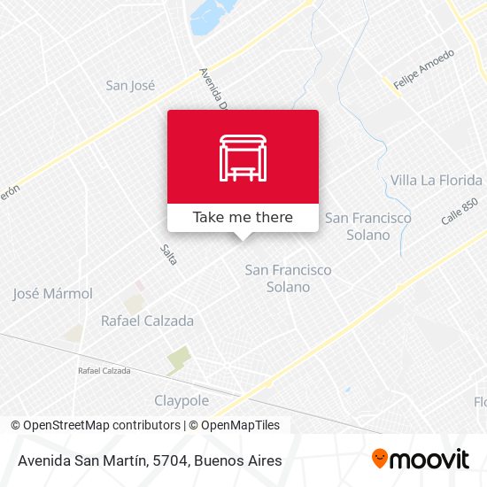 Avenida San Martín, 5704 map